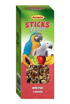 Avicentra tyčinky velký papoušek - ovoce+med 2ks