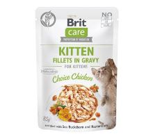Brit Care Cat Fillets in Gravy Kitten Choi.Chicken 85g Brit Care Cat Fillets in Gravy Kitten Choi.Chicken 85g